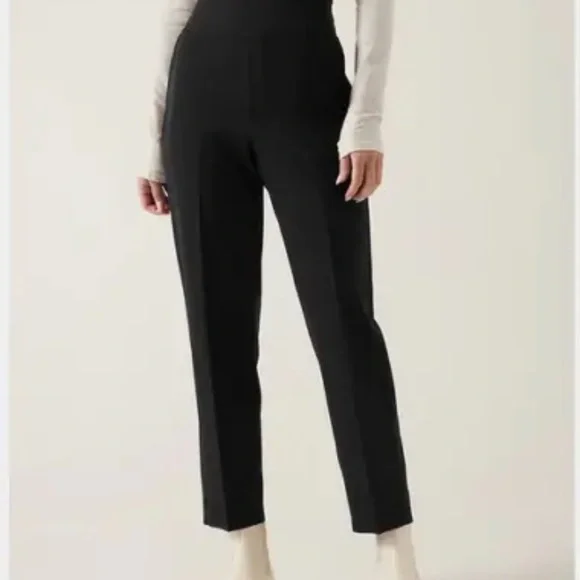 NWT Athleta Black Endless high rise Pant, Size 10 straight leg work Packable - Picture 9 of 16